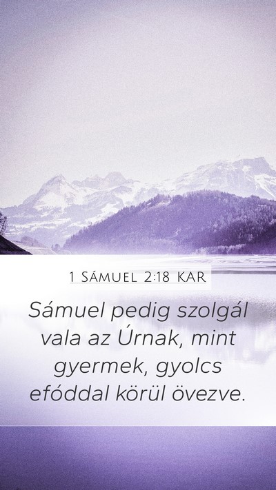 1 Sámuel 2:18 KAR Bible Verse Image