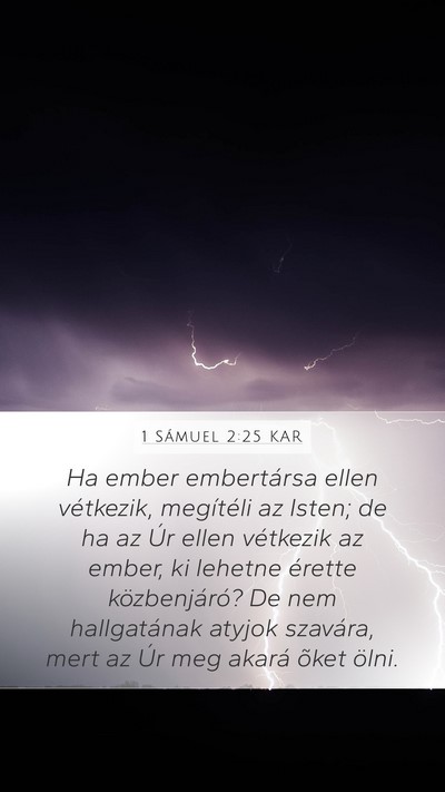 1 Sámuel 2:25 KAR Bible Verse Image