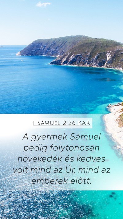 1 Sámuel 2:26 KAR Bible Verse Image