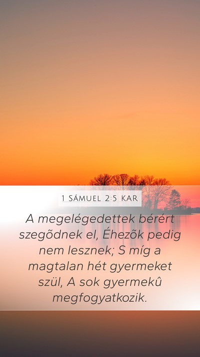 1 Sámuel 2:5 KAR Bible Verse Image