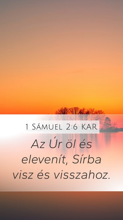 1 Sámuel 2:6 KAR Bible Verse Image