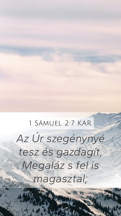 1 Sámuel 2:7 KAR Bible Verse Image
