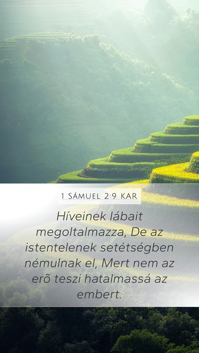 1 Sámuel 2:9 KAR Bible Verse Image