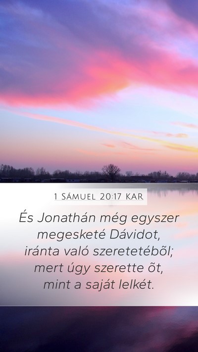 1 Sámuel 20:17 KAR Bible Verse Image