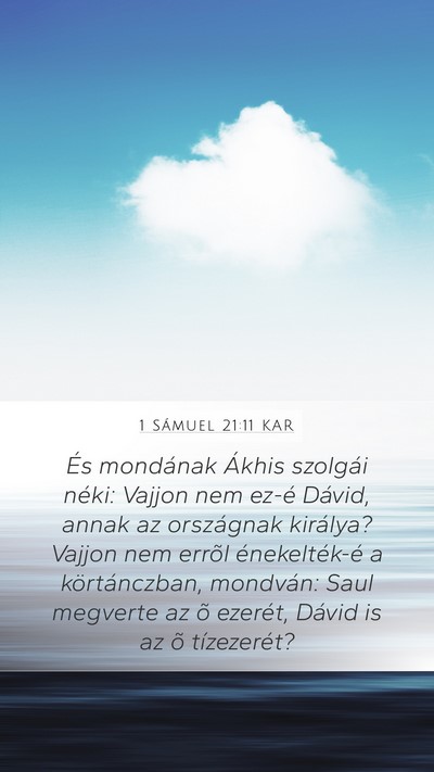 1 Sámuel 21:11 KAR Bible Verse Image