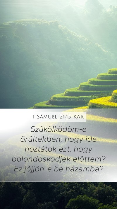 1 Sámuel 21:15 KAR Bible Verse Image