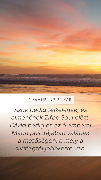 1 Sámuel 23:24 KAR Bible Verse Image