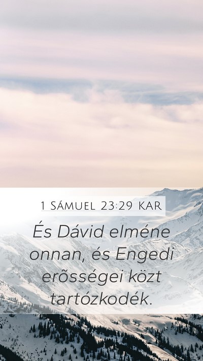 1 Sámuel 23:29 KAR Bible Verse Image