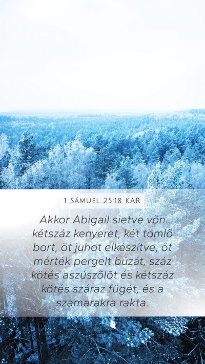 1 Sámuel 25:18 KAR Bible Verse Image