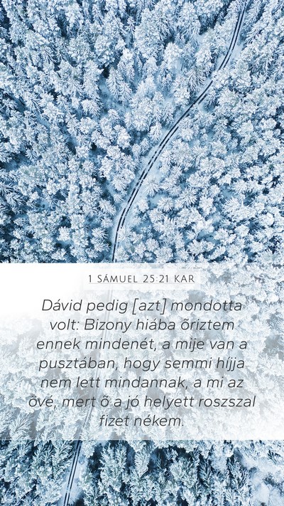 1 Sámuel 25:21 KAR Bible Verse Image
