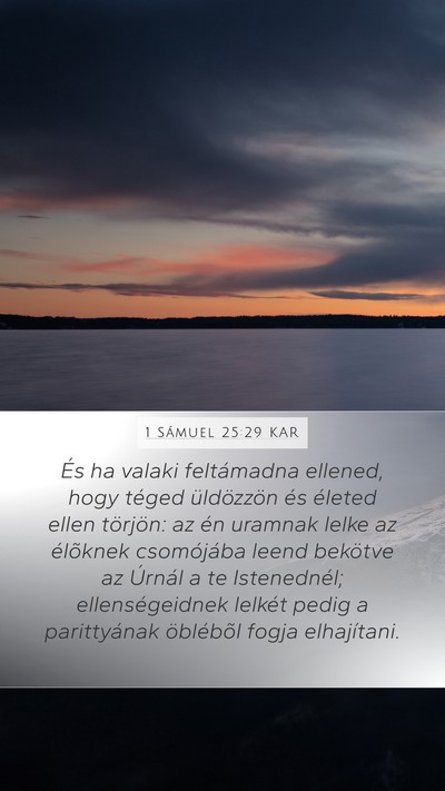 1 Sámuel 25:29 KAR Bible Verse Image