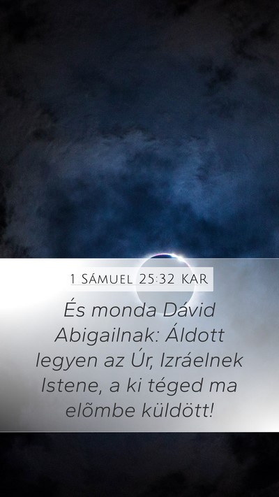 1 Sámuel 25:32 KAR Bible Verse Image
