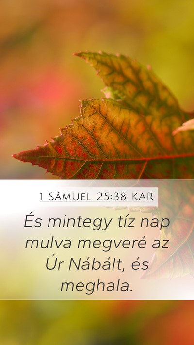 1 Sámuel 25:38 KAR Bible Verse Image