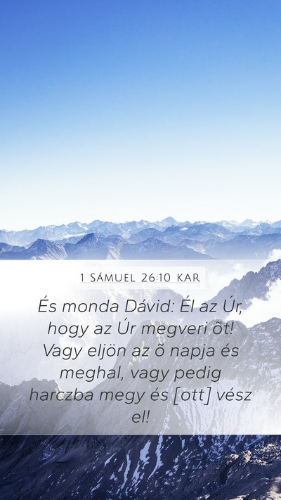 1 Sámuel 26:10 KAR Bible Verse Image