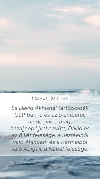 1 Sámuel 27:3 KAR Bible Verse Image