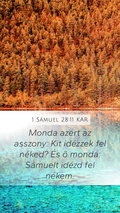 1 Sámuel 28:11 KAR Bible Verse Image