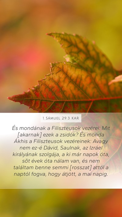 1 Sámuel 29:3 KAR Bible Verse Image