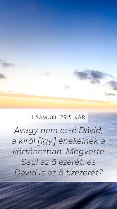 1 Sámuel 29:5 KAR Bible Verse Image