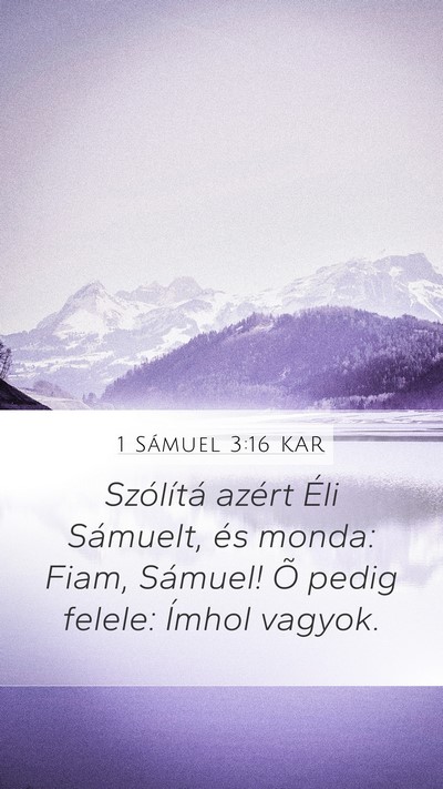 1 Sámuel 3:16 KAR Bible Verse Image