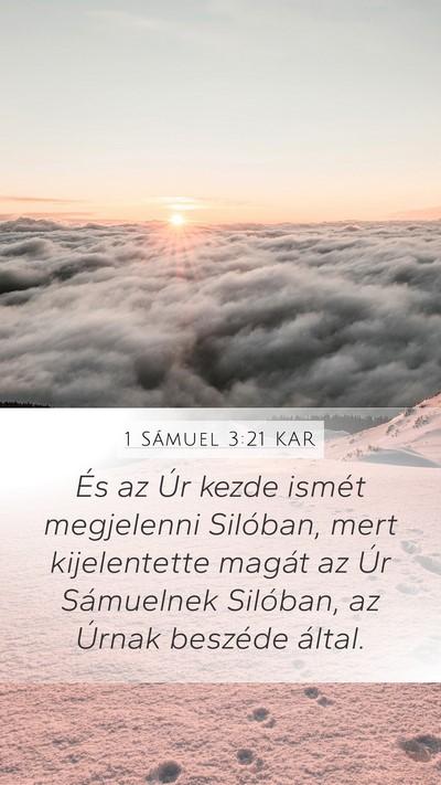 1 Sámuel 3:21 KAR Bible Verse Image