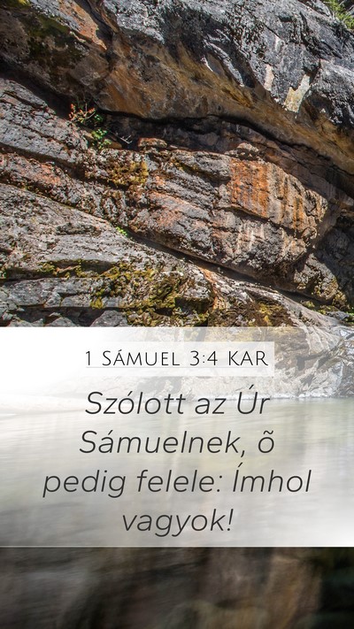 1 Sámuel 3:4 KAR Bible Verse Image