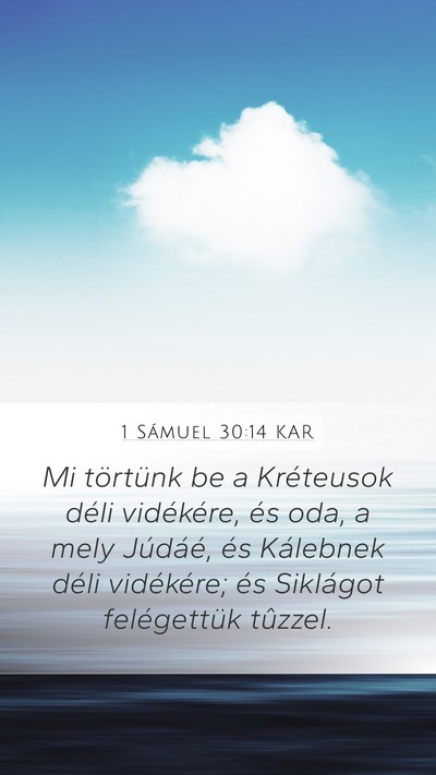 1 Sámuel 30:14 KAR Bible Verse Image