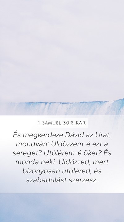 1 Sámuel 30:8 KAR Bible Verse Image