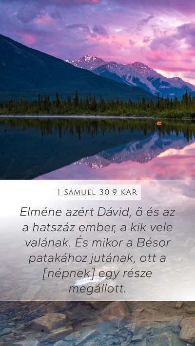 1 Sámuel 30:9 KAR Bible Verse Image