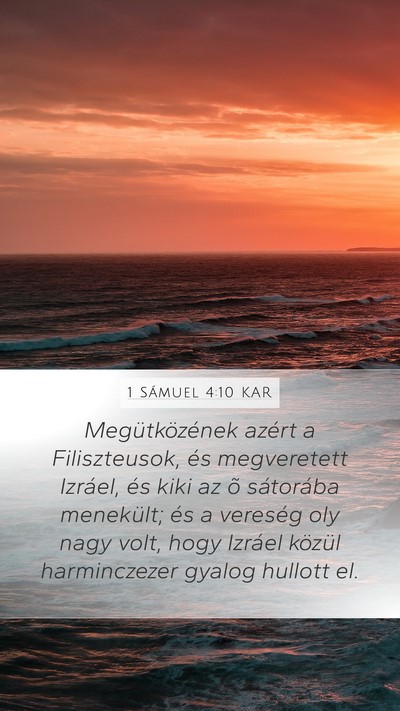 1 Sámuel 4:10 KAR Bible Verse Image