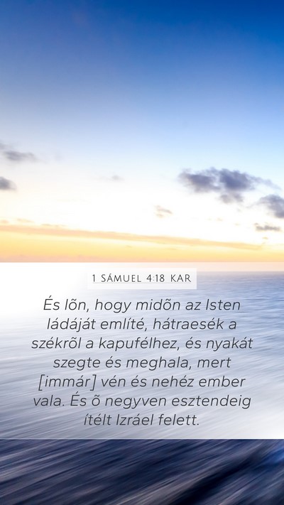 1 Sámuel 4:18 KAR Bible Verse Image
