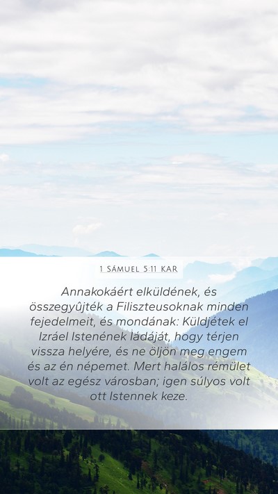 1 Sámuel 5:11 KAR Bible Verse Image