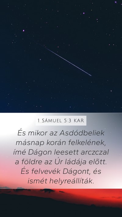 1 Sámuel 5:3 KAR Bible Verse Image
