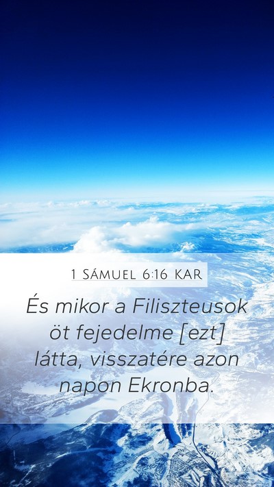 1 Sámuel 6:16 KAR Bible Verse Image