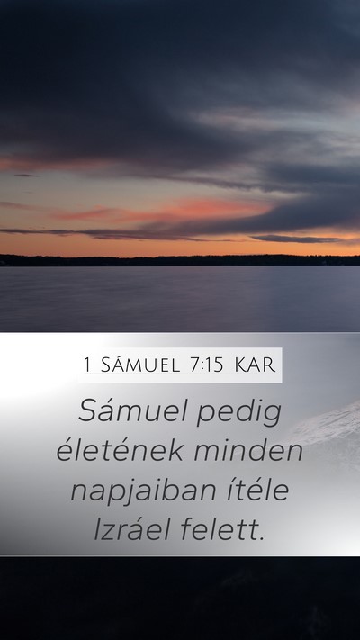 1 Sámuel 7:15 KAR Bible Verse Image