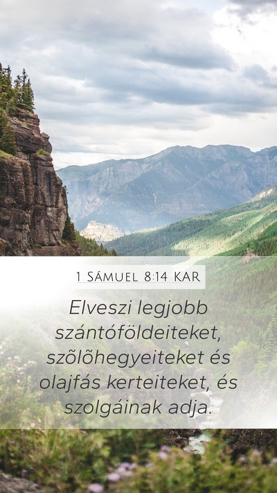 1 Sámuel 8:14 KAR Bible Verse Image