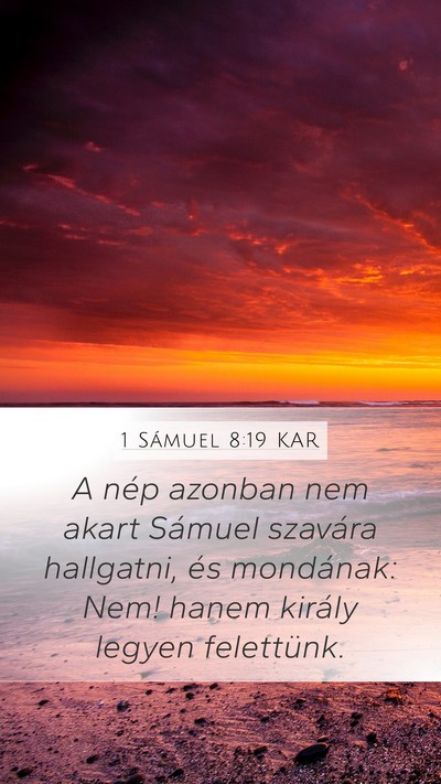 1 Sámuel 8:19 KAR Bible Verse Image
