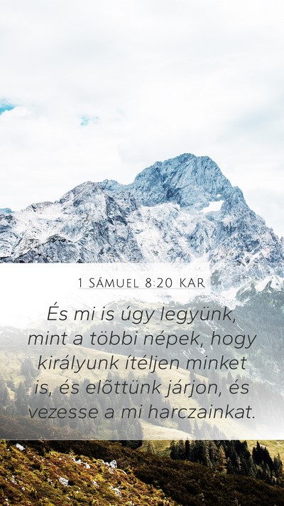 1 Sámuel 8:20 KAR Bible Verse Image