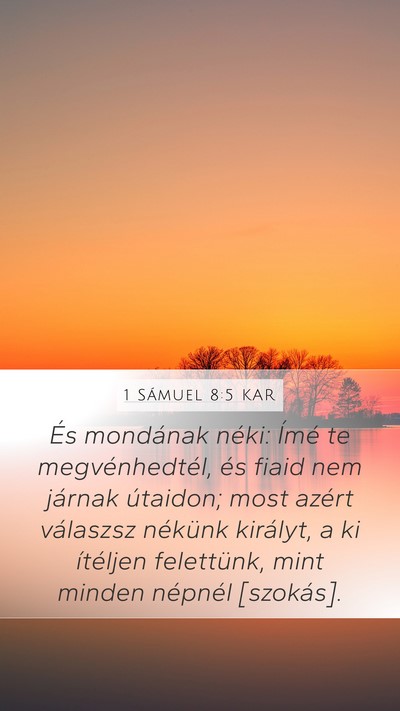 1 Sámuel 8:5 KAR Bible Verse Image