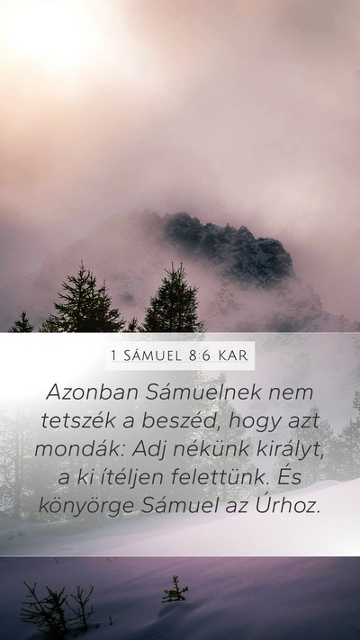 1 Sámuel 8:6 KAR Bible Verse Image