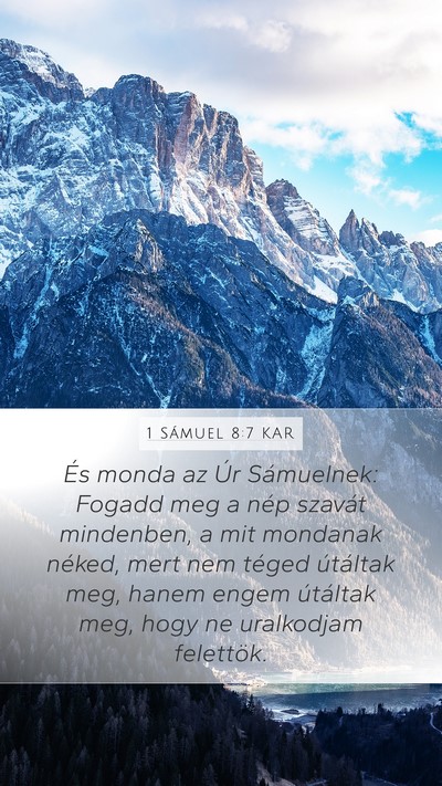1 Sámuel 8:7 KAR Bible Verse Image