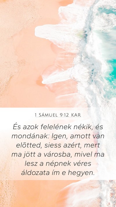 1 Sámuel 9:12 KAR Bible Verse Image