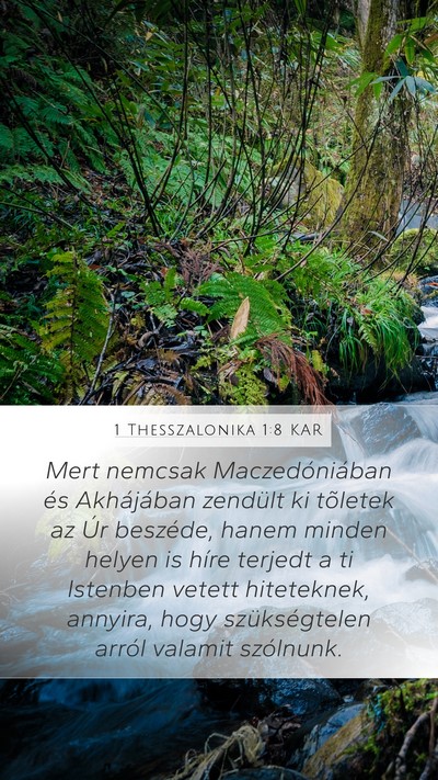 1 Thesszalonika 1:8 KAR Bible Verse Image
