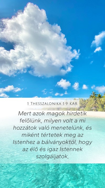 1 Thesszalonika 1:9 KAR Bible Verse Image