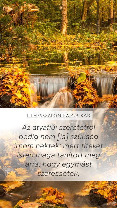 1 Thesszalonika 4:9 KAR Bible Verse Image