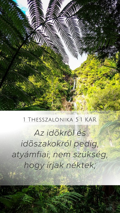 1 Thesszalonika 5:1 KAR Bible Verse Image