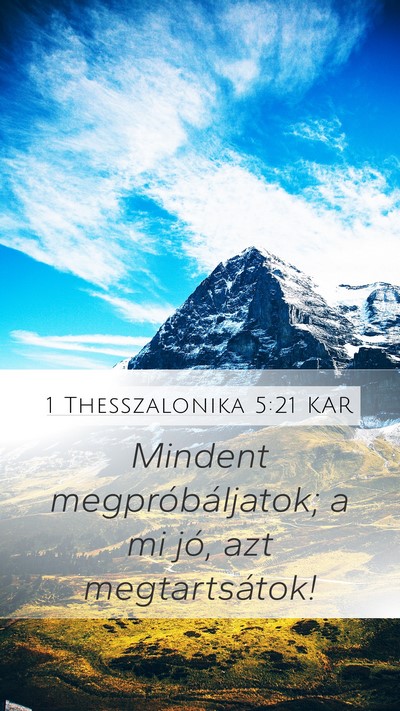 1 Thesszalonika 5:21 KAR Bible Verse Image