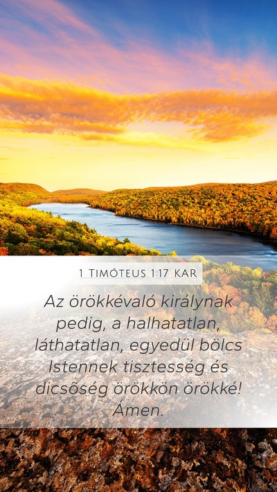 1 Timóteus 1:17 KAR Bible Verse Image