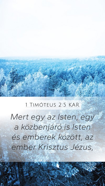 1 Timóteus 2:5 KAR Bible Verse Image