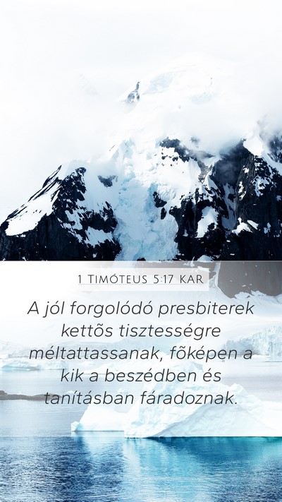 1 Timóteus 5:17 KAR Bible Verse Image