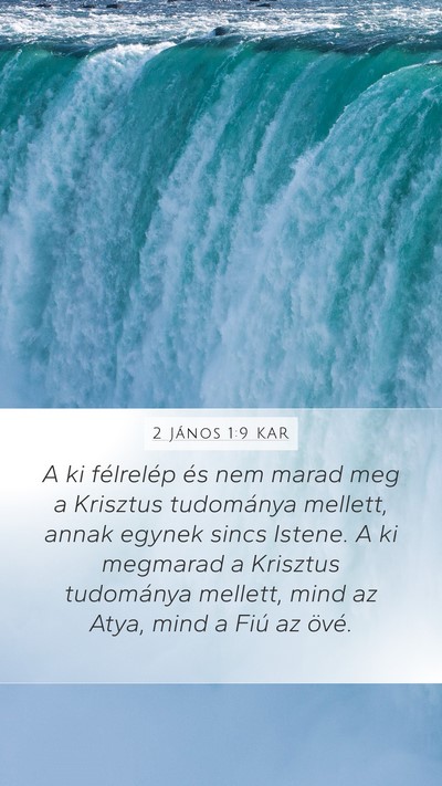 2 János 1:9 KAR Bible Verse Image